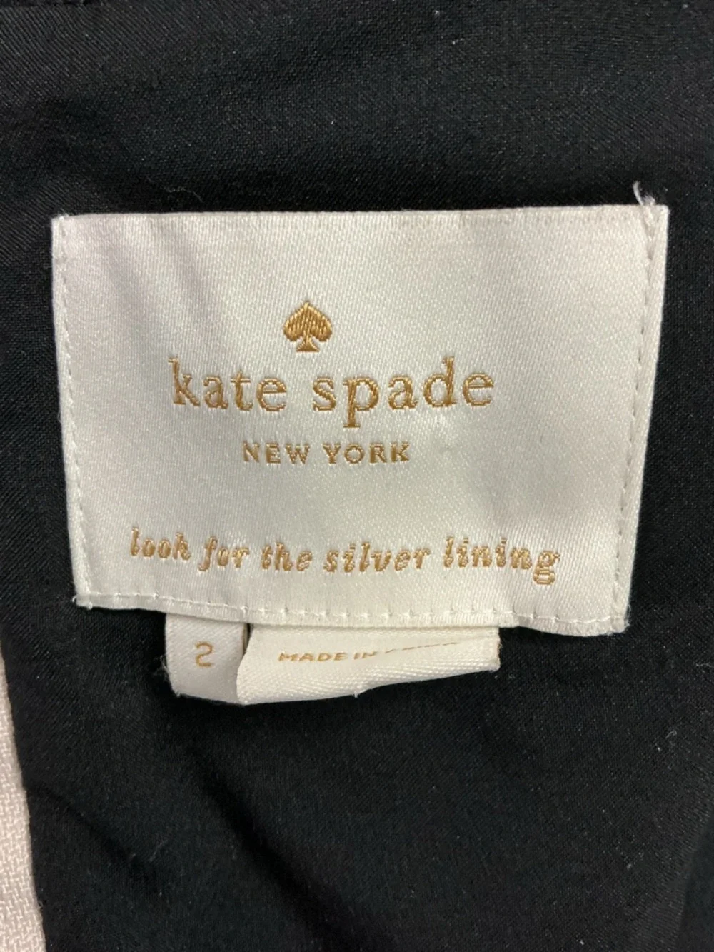 Kate Spade Black Fit & Flare Dress Size 2 Sleeveless A Line Classic Elegant